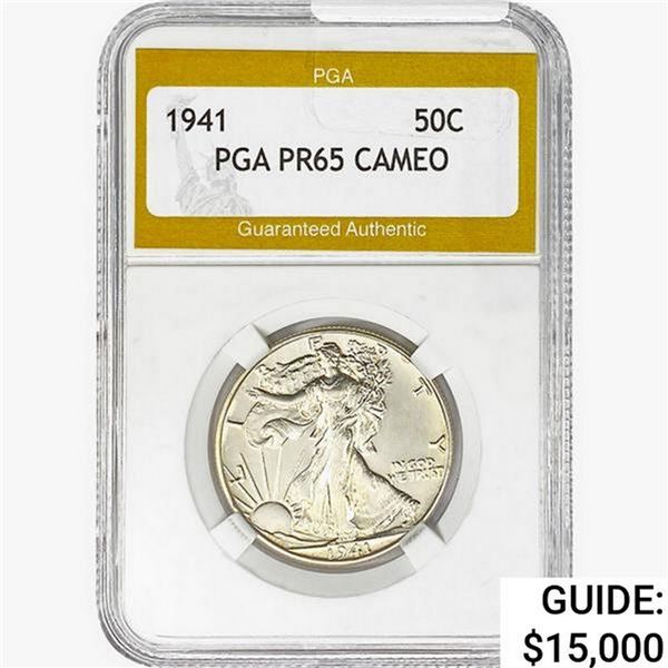1941 Walking Liberty Half Dollar PGA PR65 CAMEO
