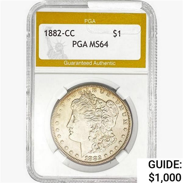 1882-CC Morgan Silver Dollar PGA MS64