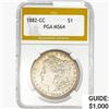 Image 1 : 1882-CC Morgan Silver Dollar PGA MS64