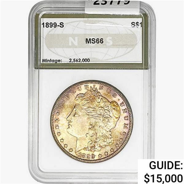 1899-S Morgan Silver Dollar NGS MS66