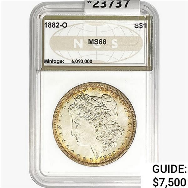 1882-O Morgan Silver Dollar NGS MS66