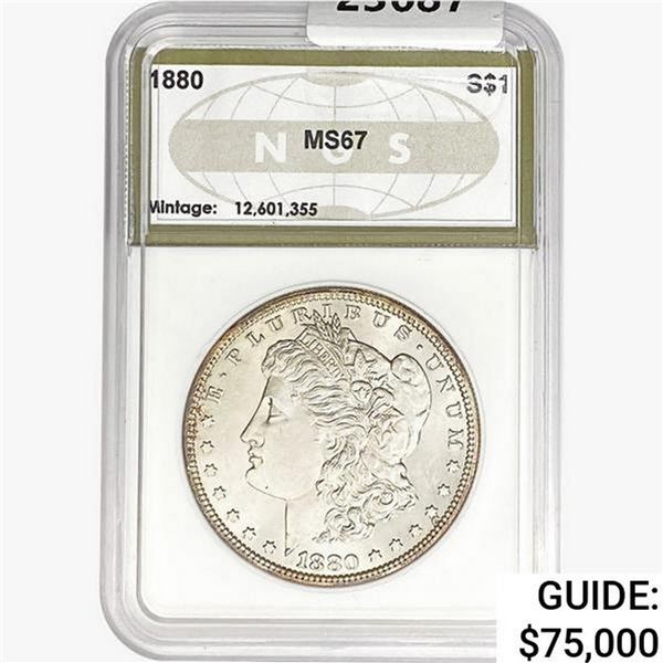 1880 Morgan Silver Dollar NGS MS67
