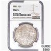 Image 1 : 1881-S Morgan Silver Dollar NGC MS65