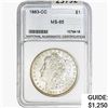Image 1 : 1883-CC Morgan Silver Dollar NNC MS65