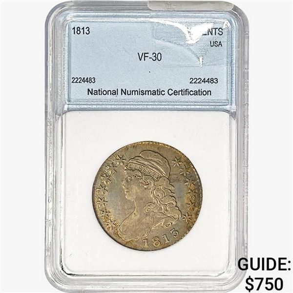 1813 Capped Bust Half Dollar NNC VF30