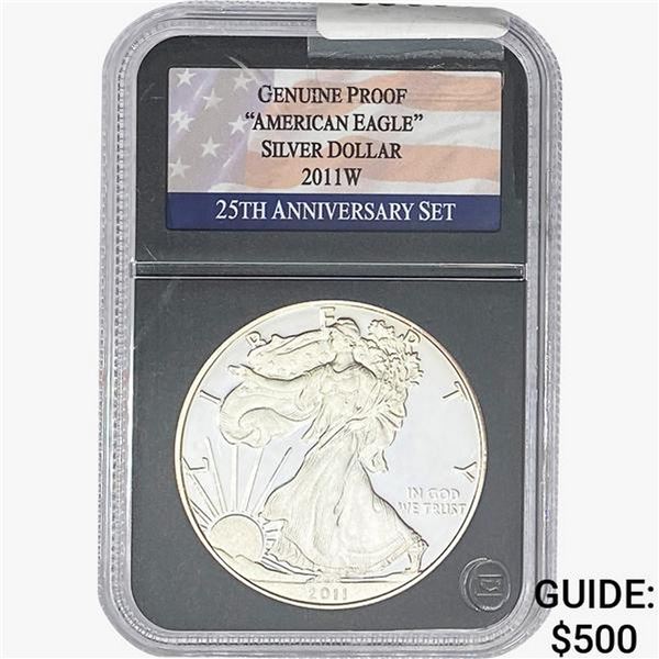 2011-W Silver Eagle PCS Genuine Proof 25th Ann.