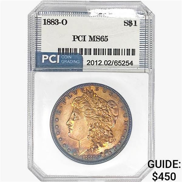 1883-O Morgan Silver Dollar PCI MS65