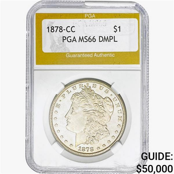 1878-CC Morgan Silver Dollar PGA MS66 DMPL