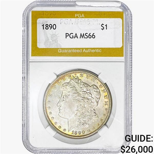 1890 Morgan Silver Dollar PGA MS66