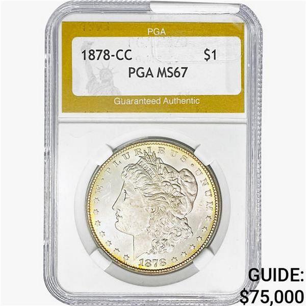 1878-CC Morgan Silver Dollar PGA MS67