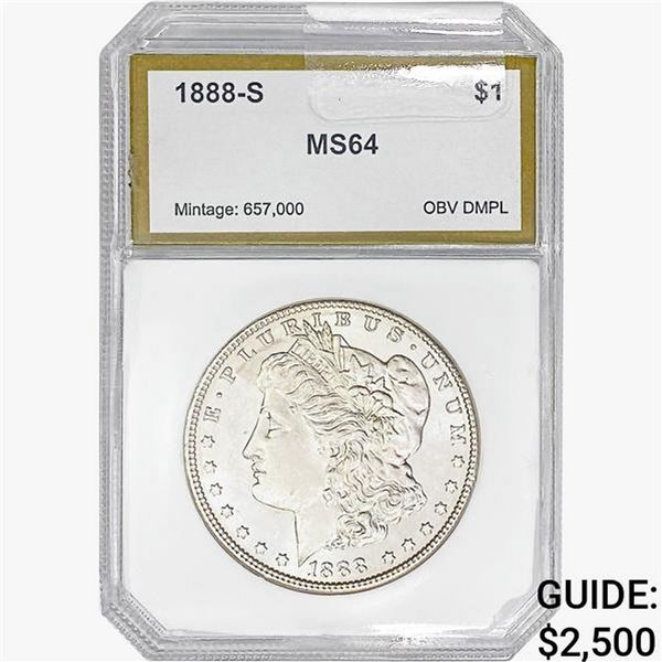 1888-S Morgan Silver Dollar PCI MS64