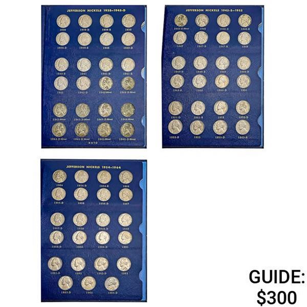 1938-1964 Jefferson Nickels Album [71 Coins]