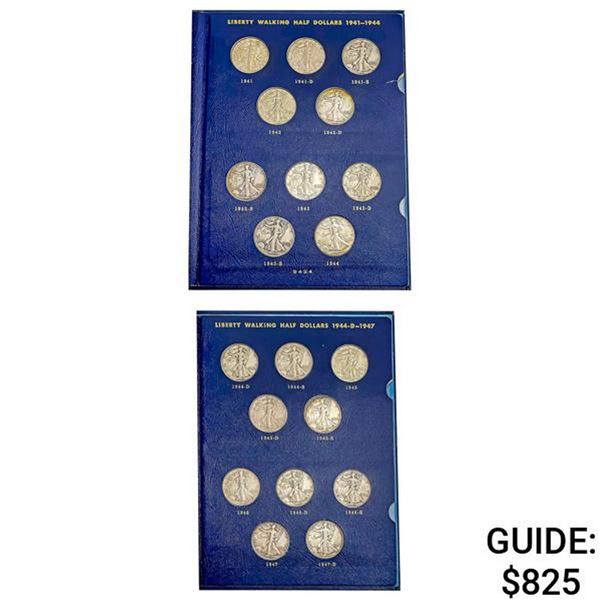 1941-1947 Liberty Walking Halves Album [20 Coins]