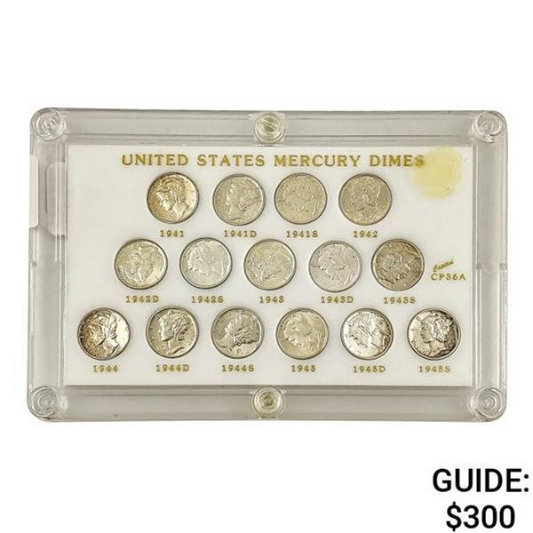 [15]1941-1945 Mercury Silver Dime
