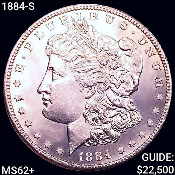 1884-S Morgan Silver Dollar UNCIRCULATED +