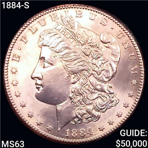 1884-S Morgan Silver Dollar CHOICE BU