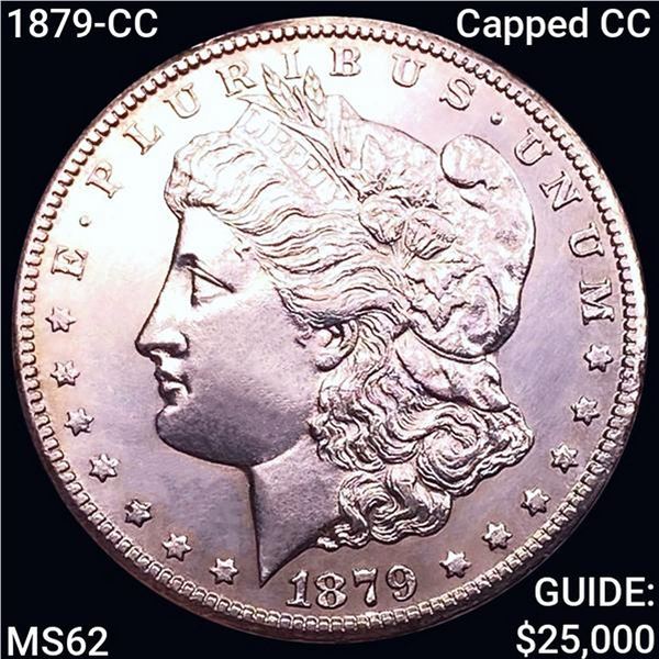 1879-CC Capped CC Morgan Silver Dollar UNCIRCULATED