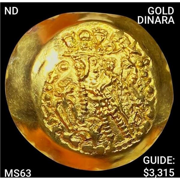 285-300 AD Sasanian Gold Dinar CHOICE BU