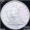 Image 1 : 1865-S Seated Liberty Half Dollar CHOICE BU