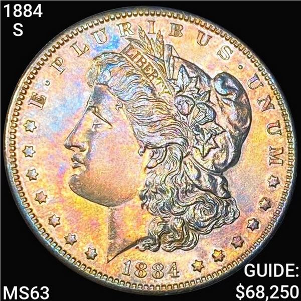 1884-S Morgan Silver Dollar CHOICE BU