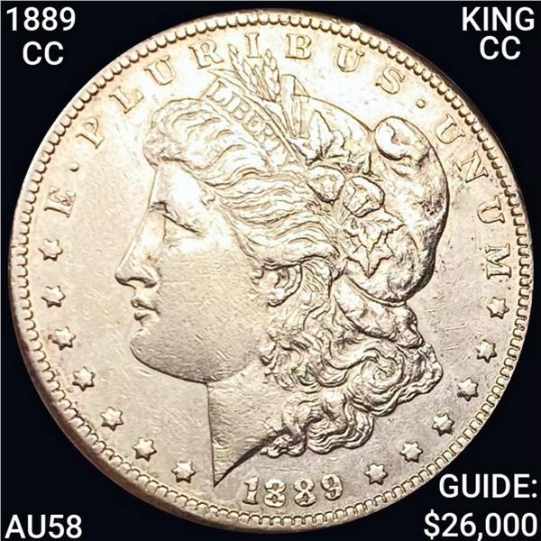 1889-CC Morgan Silver Dollar CHOICE AU
