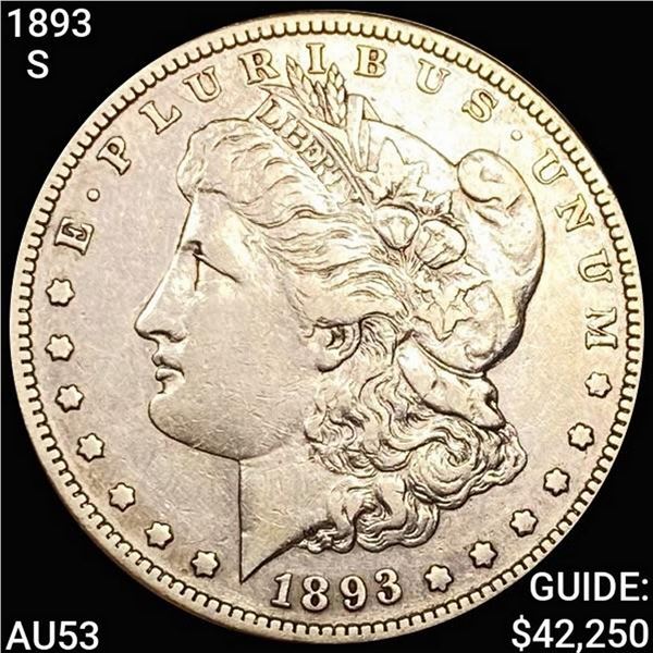 1893-S Morgan Silver Dollar CLOSELY UNCIRCULATED