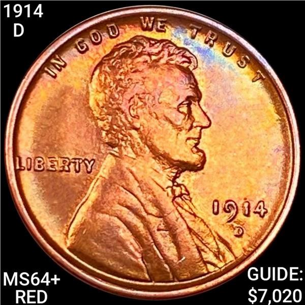 1914-D Wheat Cent CHOICE BU RD