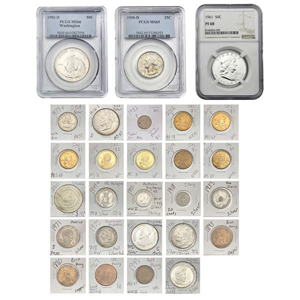 [27] 1950-2001 Varied US and Foreign Coin Lot