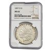 Image 1 : 1897-S Morgan Silver Dollar NGC MS62