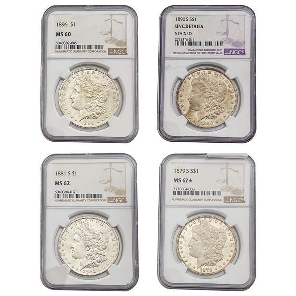 [4] 1879-1896 Morgan Silver Dollar NGC