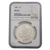 Image 2 : [5] 1880-1885 Morgan Silver Dollar NGC MS