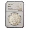 Image 6 : [5] 1880-1885 Morgan Silver Dollar NGC MS