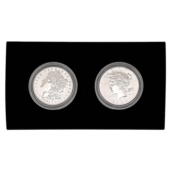 [2]2023 Morgan/Peace Reverse Proof Two-Coin Set