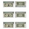 Image 3 : 1935-2001 [7] Certified U.S. Paper Money Lot $1 PCGS