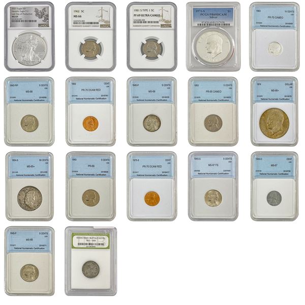 [17] 1913-2021 Assorted Certified U.S. Coin Lot