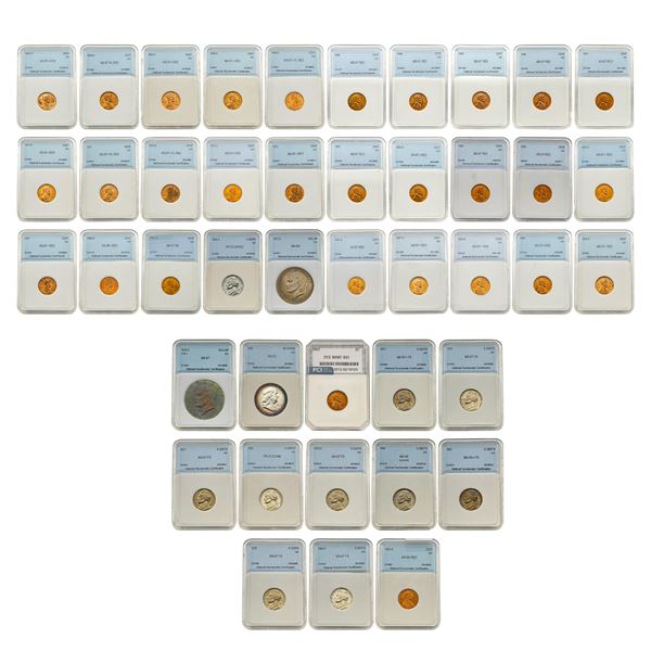 [43] 1947-1990 Wheat Cent NNC