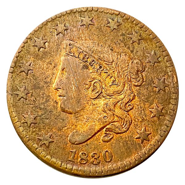 1830 Coronet Head Large Cent