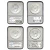 Image 2 : [4] 1999-2017 American 1oz Silver Eagles NGC MS69