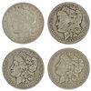 [4 Coins] 1892-S, 1894-O Better Date Morgan Silver Dollar Lot LIGHTLY CIRCULATED