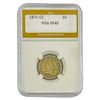 Image 1 : 1871-CC $5 Gold Half Eagle PGA XF40