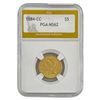 Image 1 : 1884-CC $5 Gold Half Eagle PGA MS62