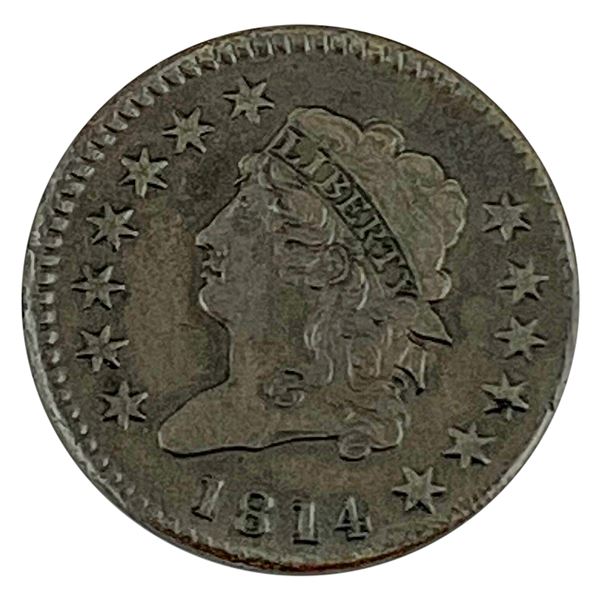 1814 Classic Head Large Cent NEARLY UNCIRCULATED