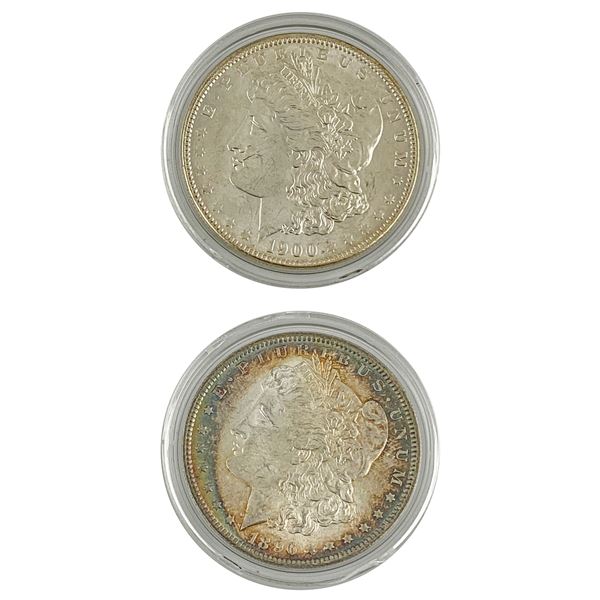 [2] 1896-1900 BU Morgan Silver Dollar Lot UNCIRCULATED