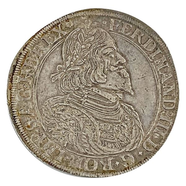 1651 Austria-Hungary 1 Thaller; Ferdinand III CLOSELY UNCIRCULATED