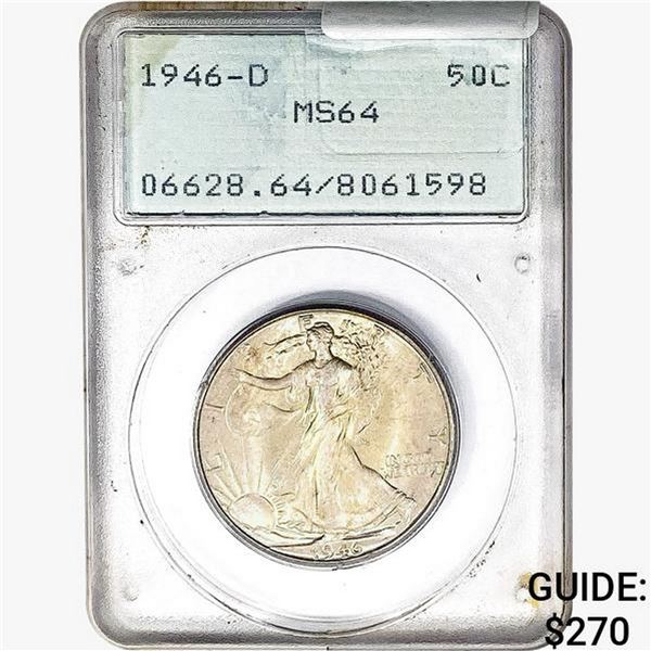 1946-D Walking Liberty Half Dollar PCGS MS64