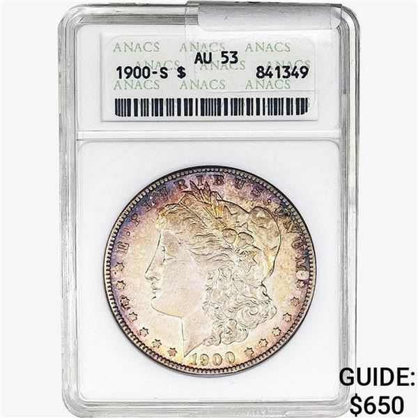 1900-S Morgan Silver Dollar ANACS AU53