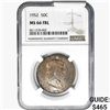 Image 1 : 1952 Franklin Half Dollar NGC MS66 FBL