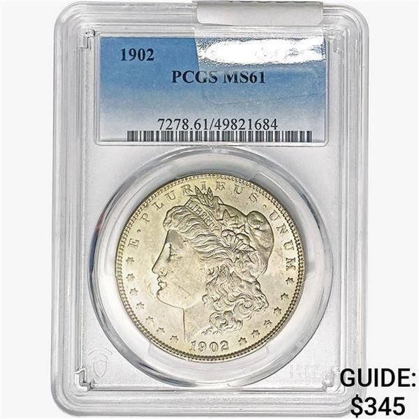 1902 Morgan Silver Dollar PCGS MS61