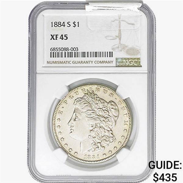 1884-S Morgan Silver Dollar NGC XF45
