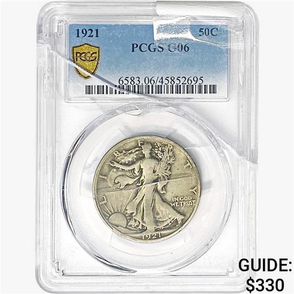 1921 Walking Liberty Half Dollar PCGS G06